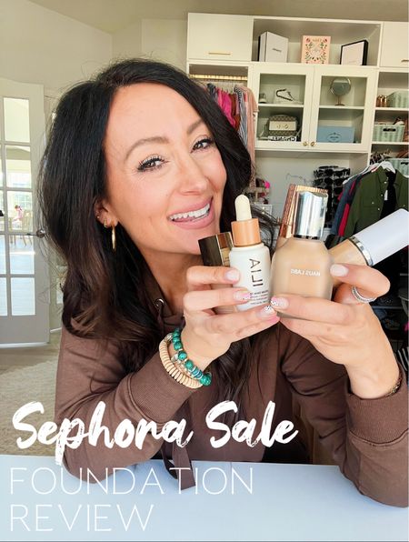 All foundations are included in the Sephora sale!

• Haus Labs - my absolute favorite & top pick - feels like nothing on your skin, looks flawless & gorgeous. Great for every skin type and wears so well all day long. (I wear shade 250 Light Medium Neutral) • Armani Luminous Silk Foundation - the priciest one but absolutely stunning on the skin - gives a medium/full coverage - great for photo shoots/big events.  (My shade is 4.5) • Ilia Super Serum Skin Tint - great for dry to normal skin but will probably be too oily for my oiler gals! Has SPF 40 in it and gives light/medium coverage - great for no makeup/beach days.  (My shade is Porto Ferro)  • Charlotte Tilbury Airbrush Flawless Foundation - a full coverage foundation with no glow or dewy look. I wouldn’t recommend for my girls more on the dry side but if you have combo/oil skin & want full coverage, this is a good option. (My shade is 5.5 or 6) • Makeup By Mario SurrealSkin Foundation - a beautiful & glowy medium coverage that is very lightweight. I don’t recommend if you have oil skin as this foundation will make you appear more oily.  (My shade is 7c) • Iconic London Super Smoother Skin Tint - a great light coverage skin tint. Not a ton of coverage but very lightweight on the skin. Good for all skin types. (My shade is Warm Light) 

#LTKsalealert #LTKbeauty #LTKBeautySale