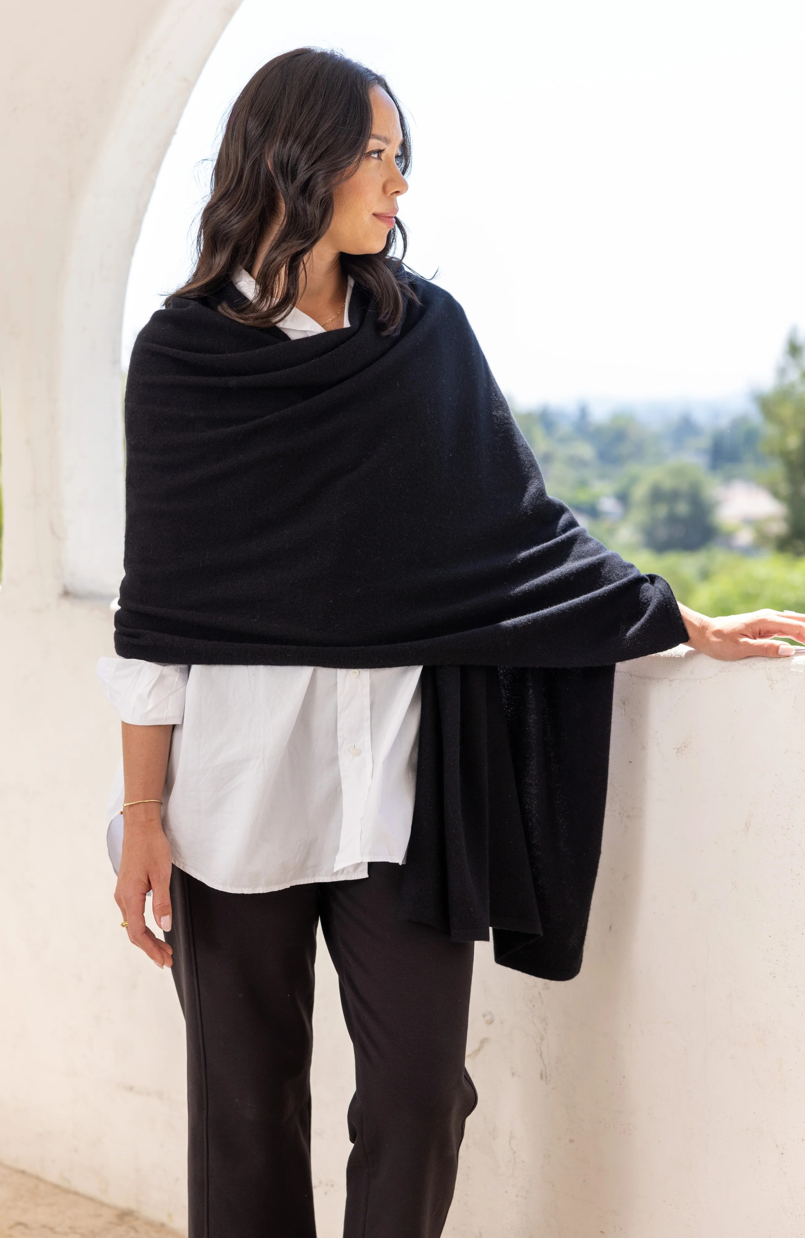 Cashmere Cotton Luxe Travel Scarf | zestt organics