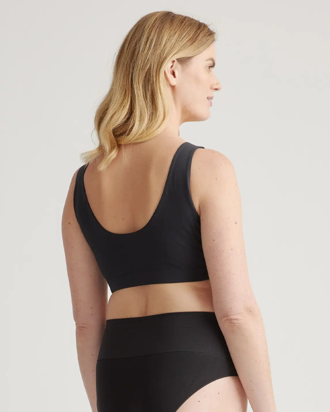 Organic Cotton Tank Bralette (2-pack) in Black | Quince