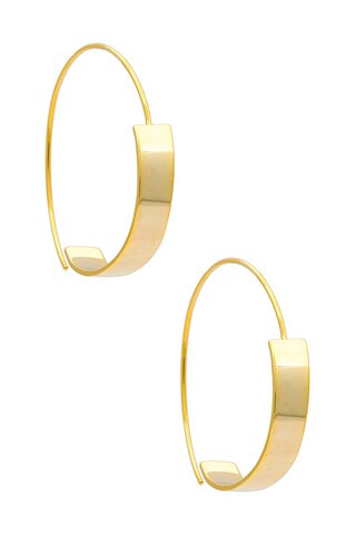 SHASHI Mia Hoops in Gold from Revolve.com | Revolve Clothing (Global)