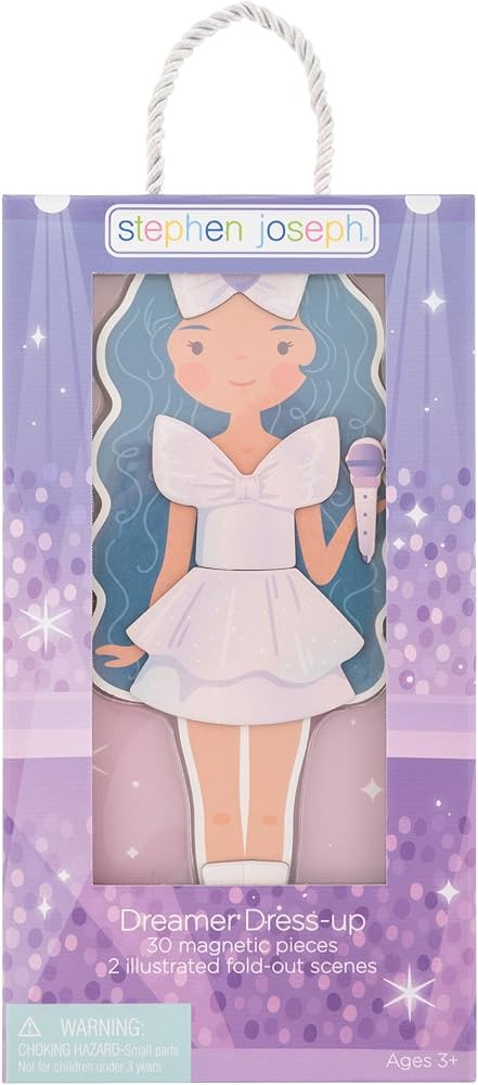 Stephen Joseph, Magnetic Dress Up Dolls, 30 pc Magnetic Travel Play Set – Pretend Play Magnetic... | Amazon (US)