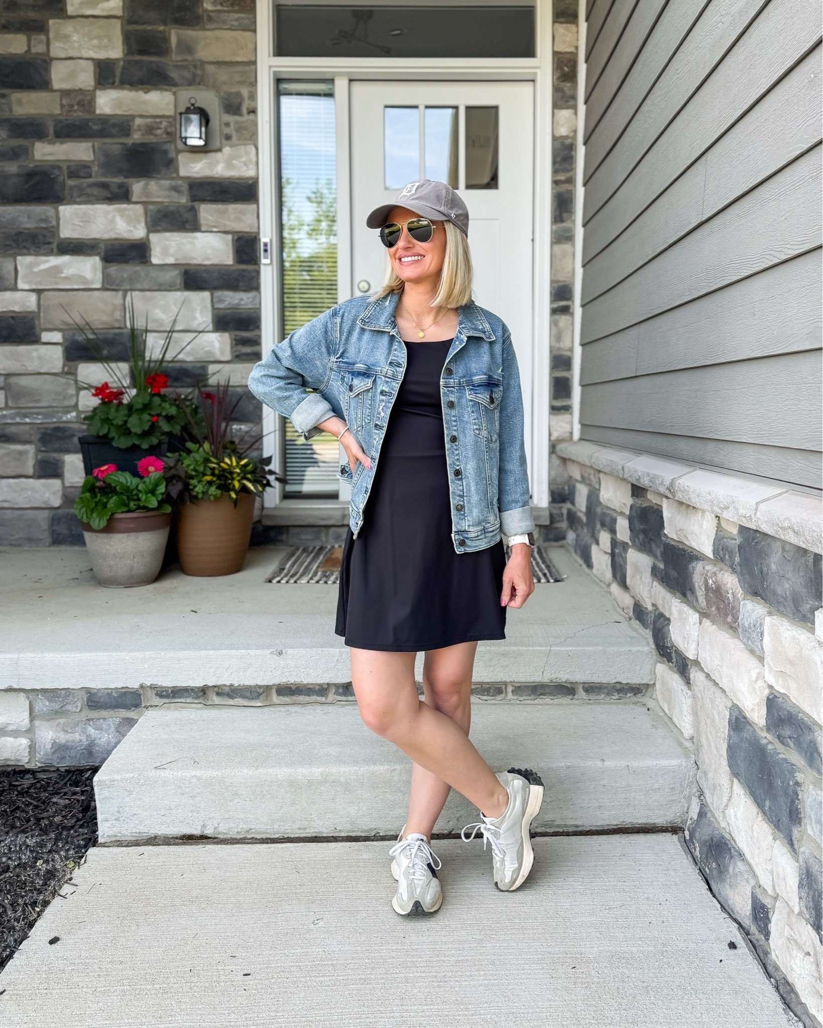 What I wore to chaperone a field trip to the zoo! 
Dress- out of stock linked similar 
Jacket- old, linked similar

#LTKootd #LTKPetite #LTKOver40