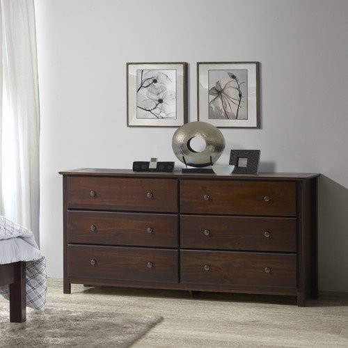 Grain Wood Furniture Shaker 6 Drawer Dresser - Walmart.com | Walmart (US)