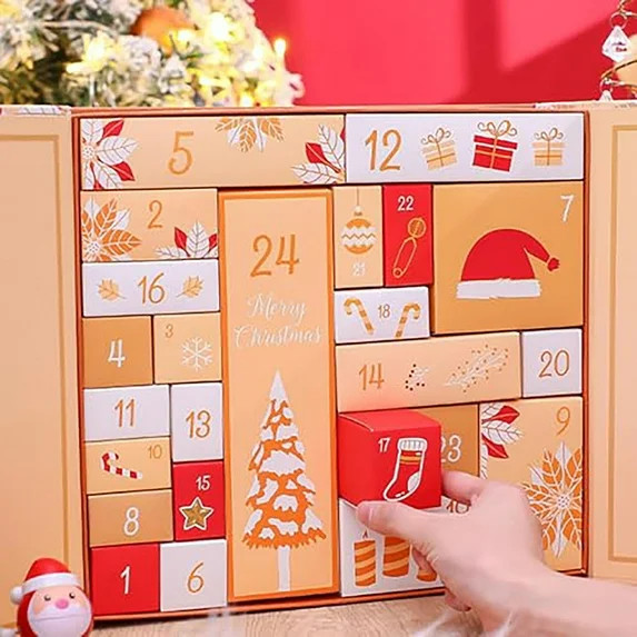 2025 Christmas Advent Calendar Boxes Empty Make Your Own Advent Calendar 24 Days DIY Christmas Ad... | Walmart (US)