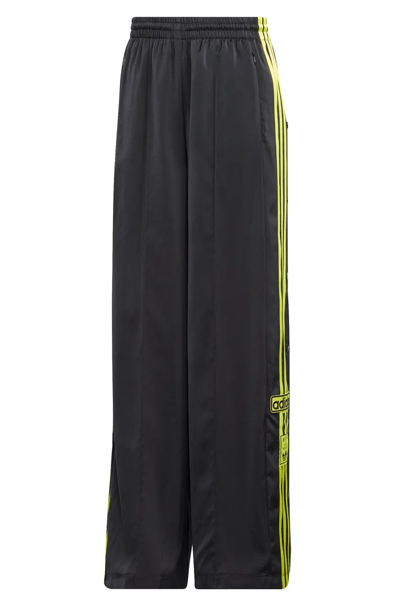 Adibreak Wide Leg Satin Track Pants | Nordstrom