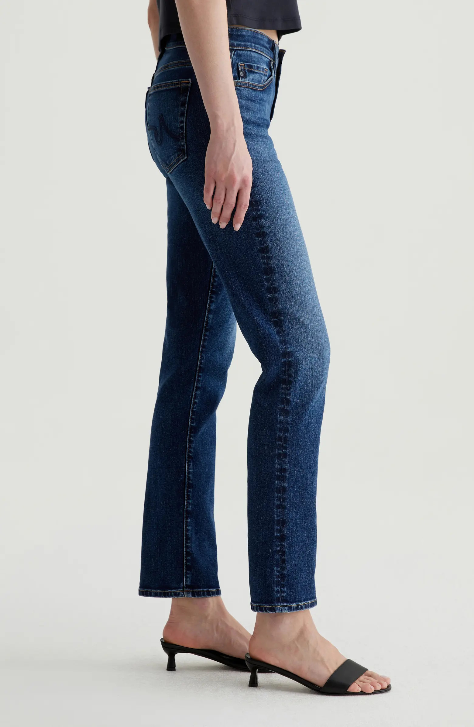 AG Mari Mid Rise Slim Straight Leg Jeans | Nordstrom | Nordstrom