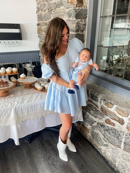 summer moments 🩵 linked this dress, it’s a true 10/10! was just the cutest to wear while pregnant but also amazing post partum! SUCH a bang for your buck 

#LTKstyletip #LTKfamily #LTKkids
