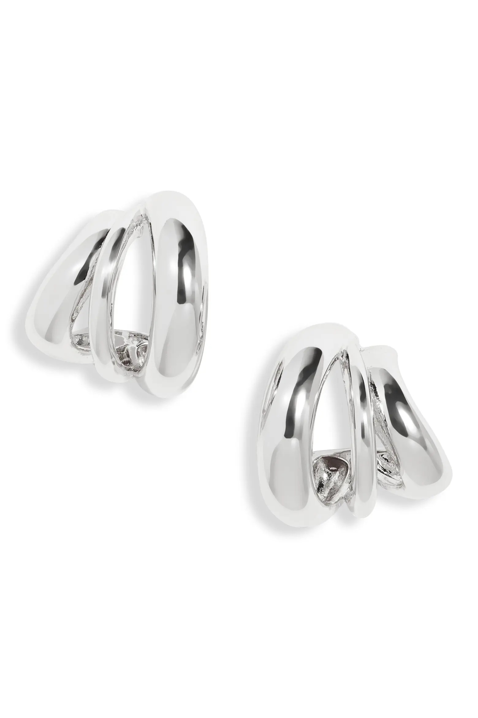 Curved Triple Hoop Earrings (Women) | Nordstrom | Nordstrom