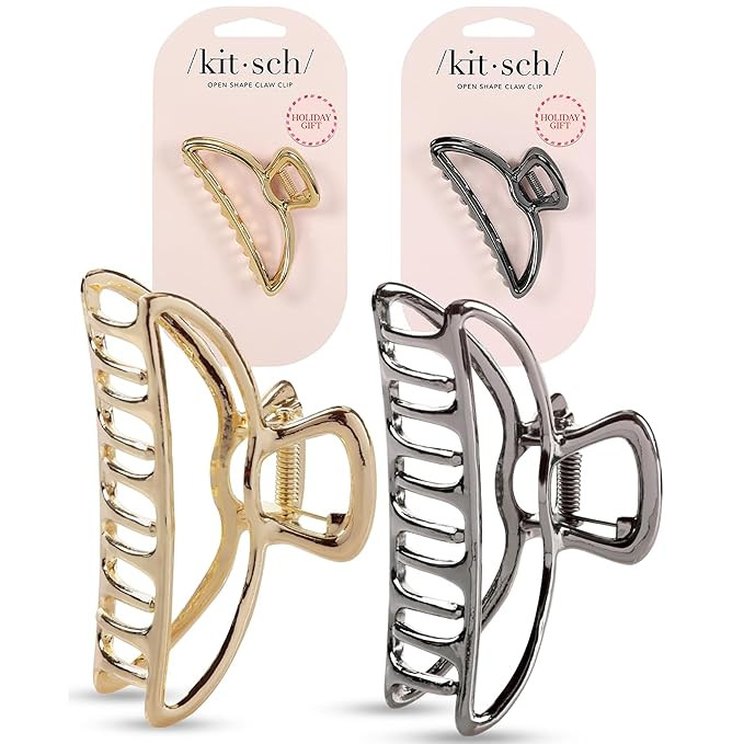 Kitsch Metal Hair Clips for Women - Durable & Elegant Metal Claw Clips, Perfect for Everyday Use ... | Amazon (US)