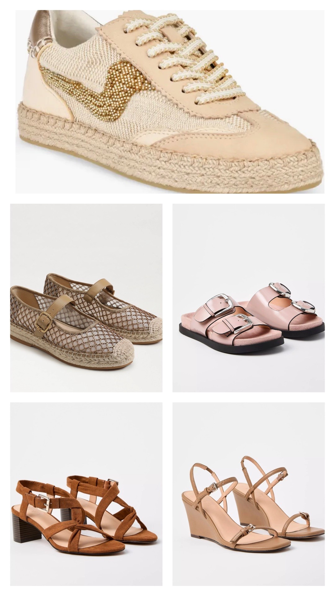 These are the shoes I wore in the dress rail today.
They’re all true to size with the exception of the pink chunky slides. You need to size down in those.

Spring shoes, wedding guest shoes, espadrilles Mary jane espadrille 

#LTKSeasonal #LTKOver40 #LTKootd