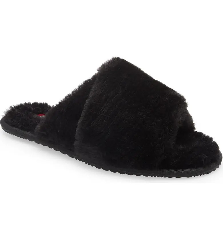 SOREL Go Mail Run Faux Fur Slide Slipper | Nordstrom | Nordstrom