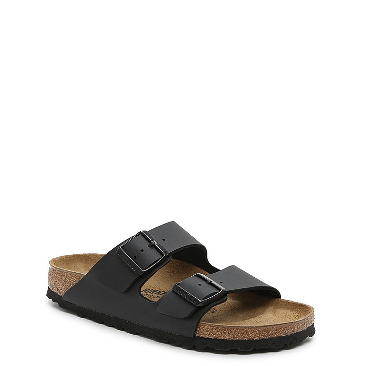 Birkenstock Arizona Slide Sandal | Women's | Black | Size EU 37 / US Womens 6-6.5 / Mens 4-4.5 | Sandals | Athletic | Footbed | DSW