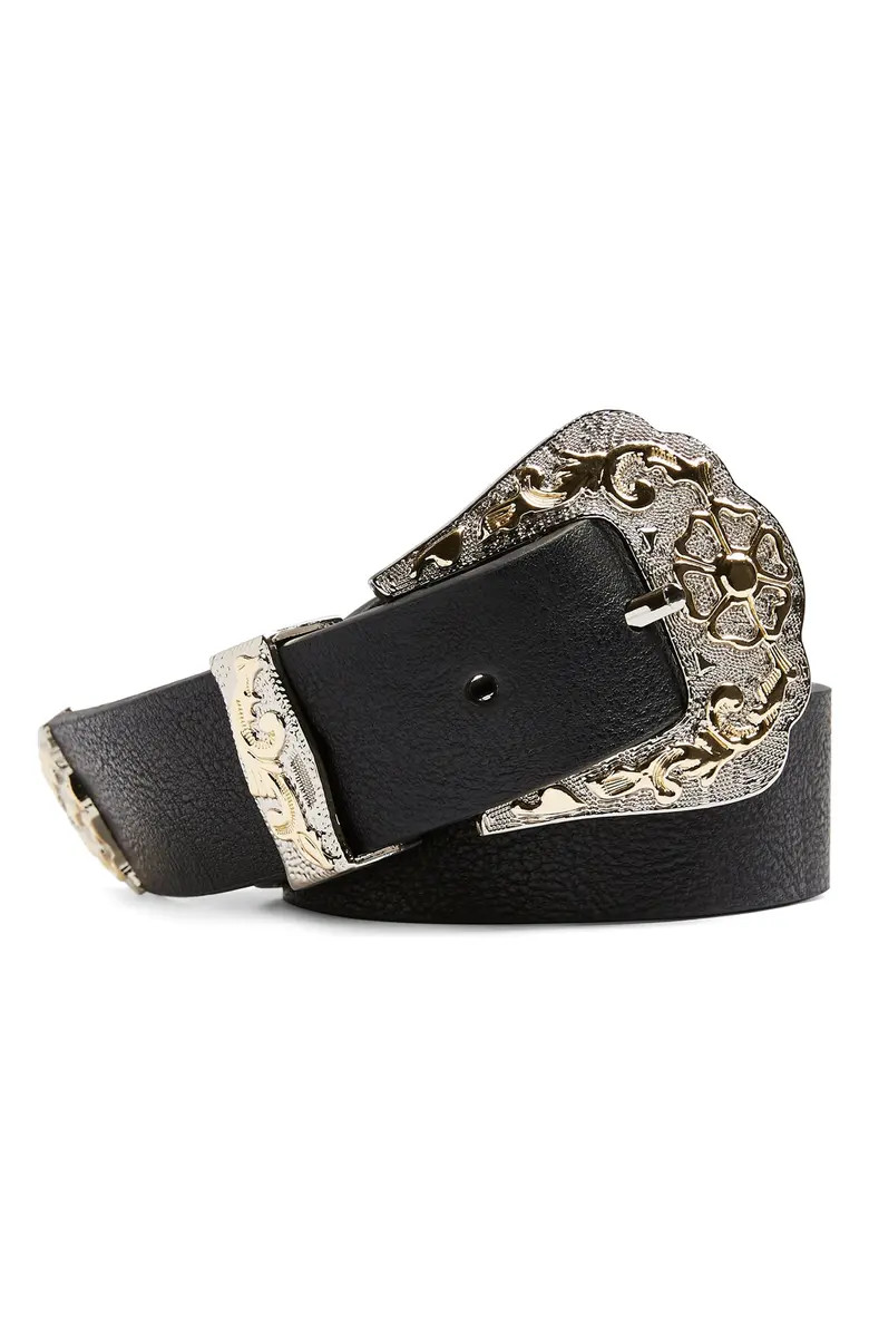 Mixed Metal Western Belt | Nordstrom