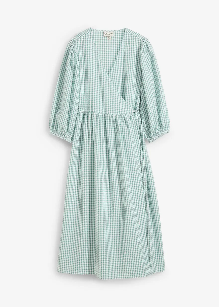 Wickelkleid in körperumspielender Form - grün - Damen | bonprix | Bonprix DE