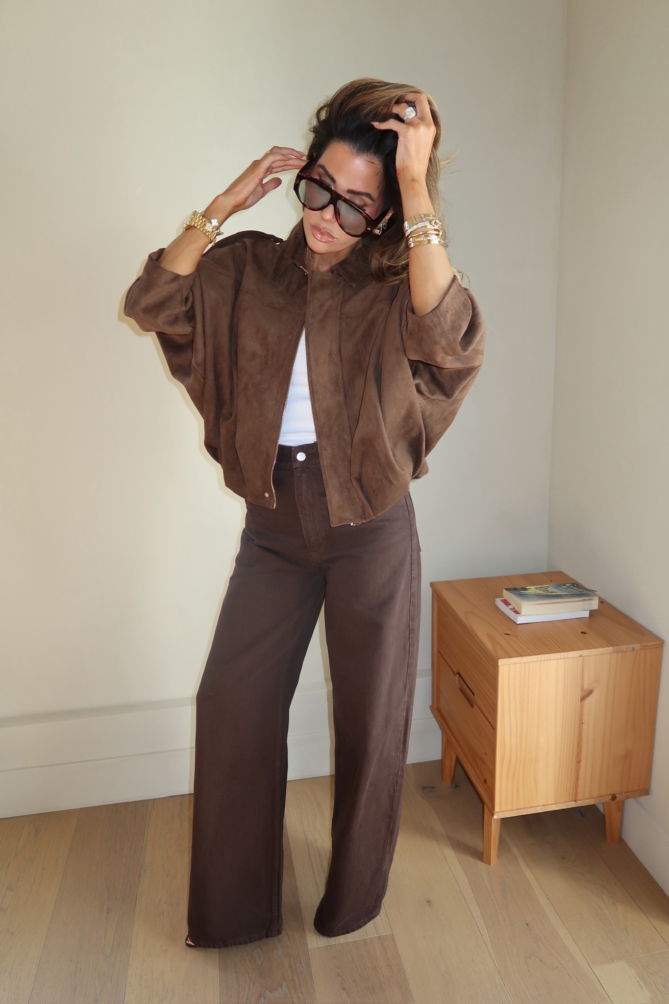 I am wearing a size small in white tank, size 27 (US 4) jeans & size small in brown suede jacket! 

Zara finds, Zara haul, Zara fashion, Brown jeans, Brown jacket, Suede jacket, Fall fashion, Fall finds, Fall outfit inspo, Brunch outfits, Teacher outfit, Travel outfit, Vacation outfit, Emily Ann Gemma

#LTKWorkwear #LTKTravel #LTKStyleTip