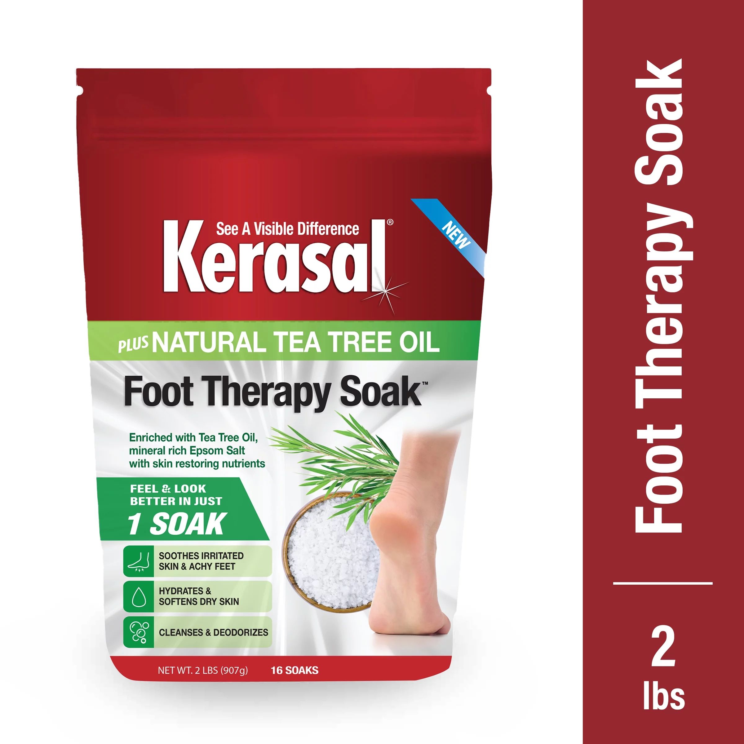 Kerasal Foot Therapy Soak, Foot Soak for Achy, Tired and Dry feet, 2 lbs | Walmart (US)