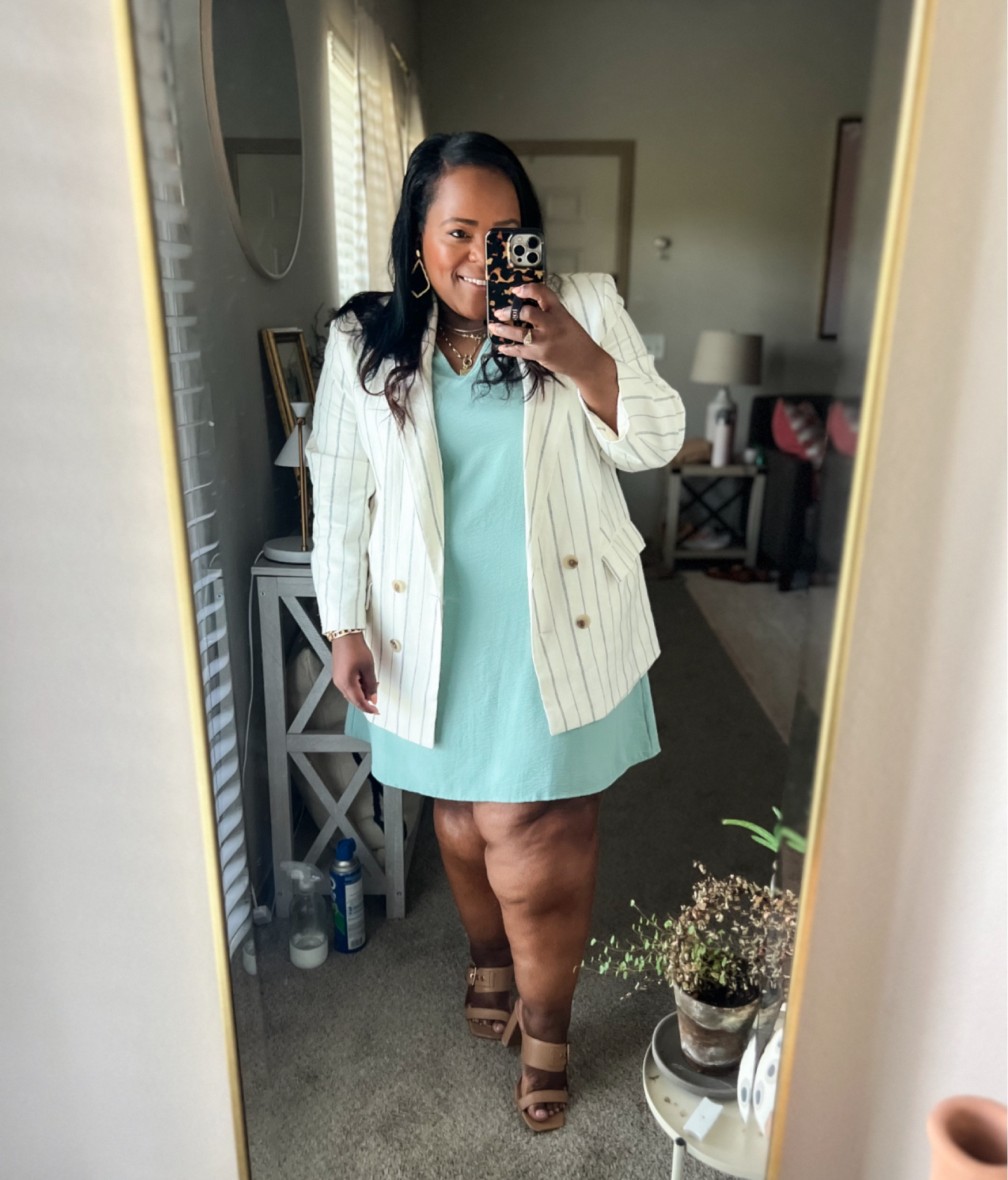 Linking my workwear ootd in similar pieces below! Love solid color dresses paired with a blazer 😍

Shift dress / summer dress / business casual / striped blazer / navy dress / blue dress / church outfit 

#LTKStyleTip #LTKWorkwear #LTKSummerSales