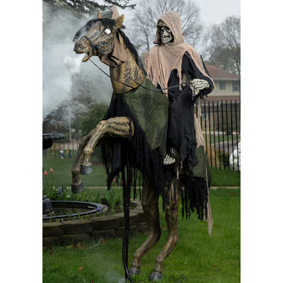 HalloweenCostumes.com FUN Costumes 7FT Animatronic Reaper's Ride Decoration Halloween Animatronic... | Lowe's