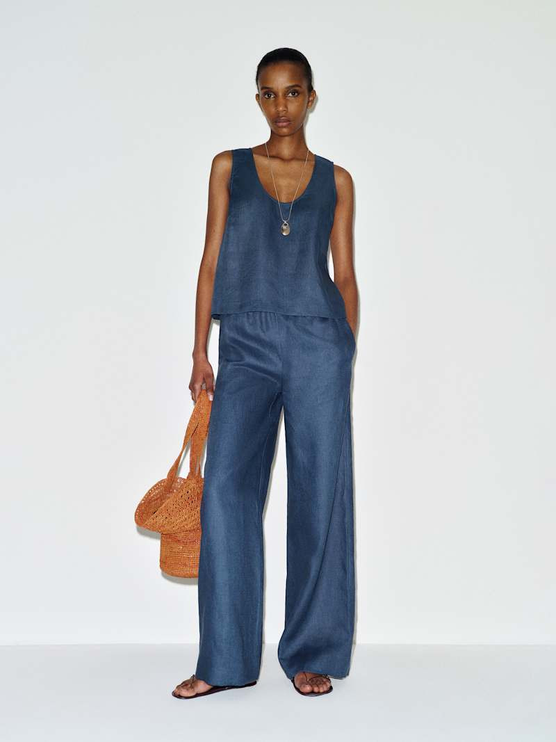 Lenora Linen Two Piece | Reformation (Global)