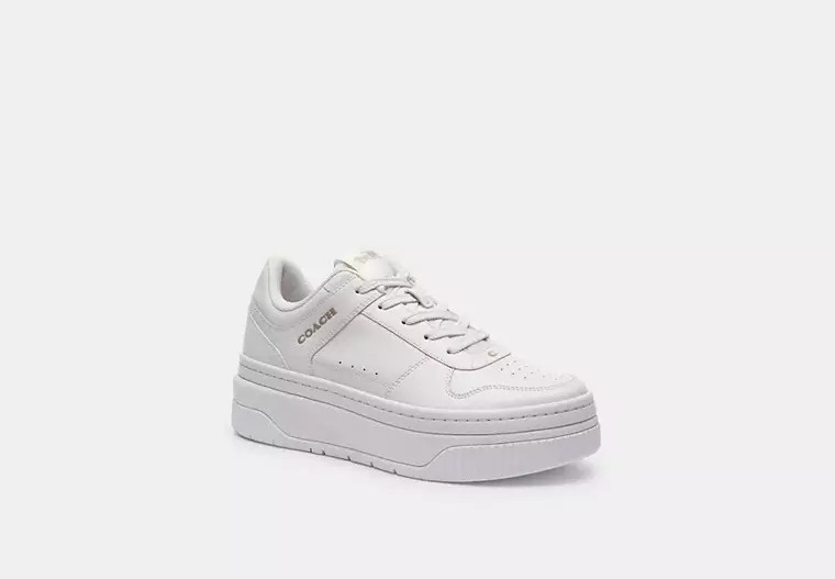 Coach Outlet Platform Sneaker - White, Size: 7.5 | Coach Outlet US