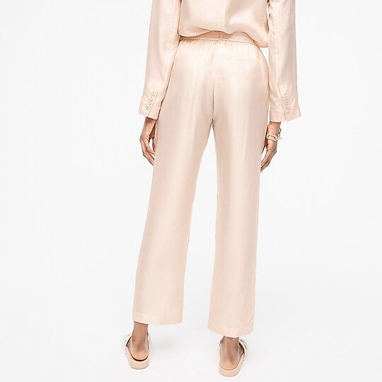 Collection pull-on silk twill pant | J.Crew US