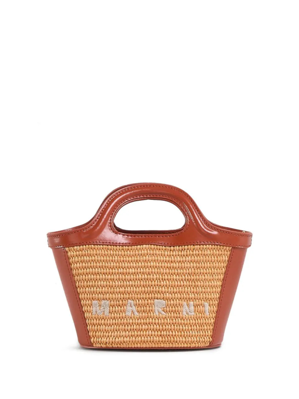 Marni Tropicalia raffia mini bag - Brown | Farfetch Global