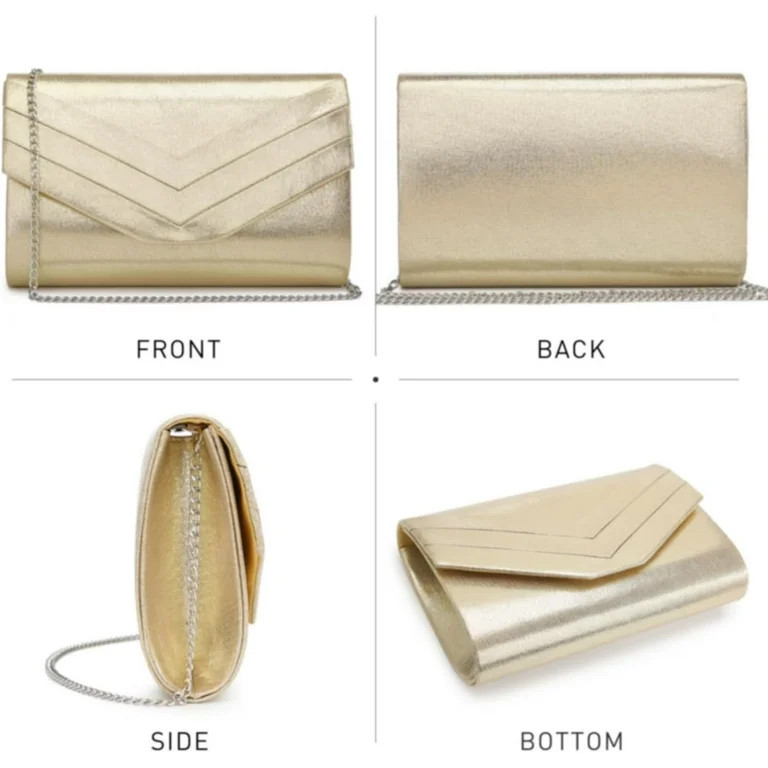 Omlopp Women's Evening Bags Formal Party Clutches Wedding Purses Cocktail Prom Handbags-gold | Walmart (US)