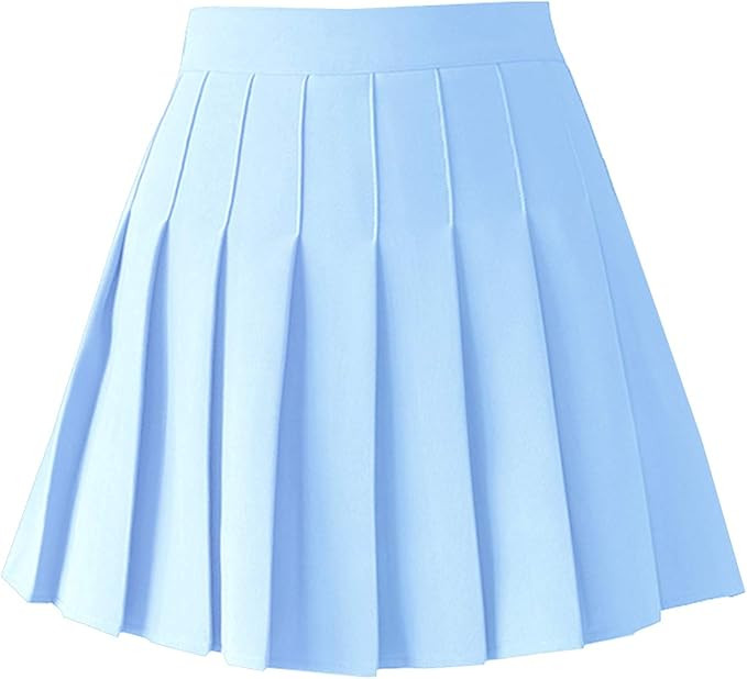 TONCHENGSD Women's High Waist Pleated Mini Skirt Skater Tennis Skirt | Amazon (US)