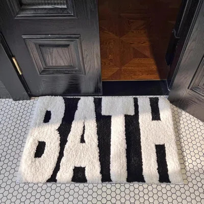 Bath Mats For Bathroom, Cute Bathroom Mat,Large Bathroom Mats,'BATH' Bath Mat (20.2X32.2In),Non Slip, Fluffy Absorbent Microfiber Bath Mat Washable, A | Wayfair North America