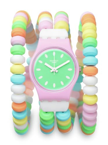 Swatch Women Dress Pink Watch Plastic Quartz Caramellissima | Amazon (US)