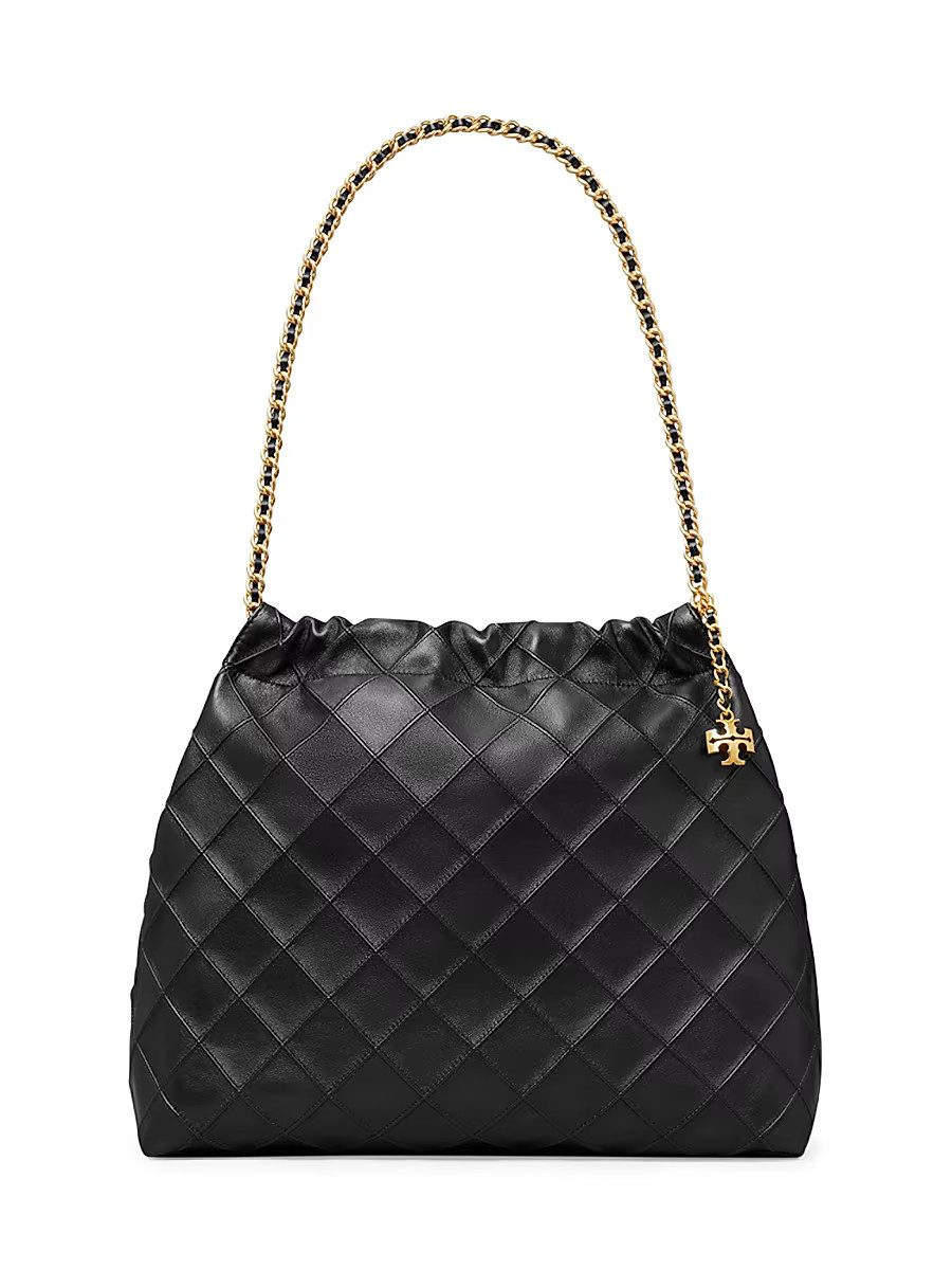 Women's Fleming Quilted Leather Hobo Bag - Black | Saks Fifth Avenue