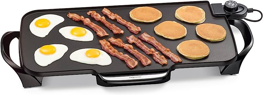 Presto 07061 22-inch Electric Griddle With Removable Handles, Black, 22-inch | Amazon (US)