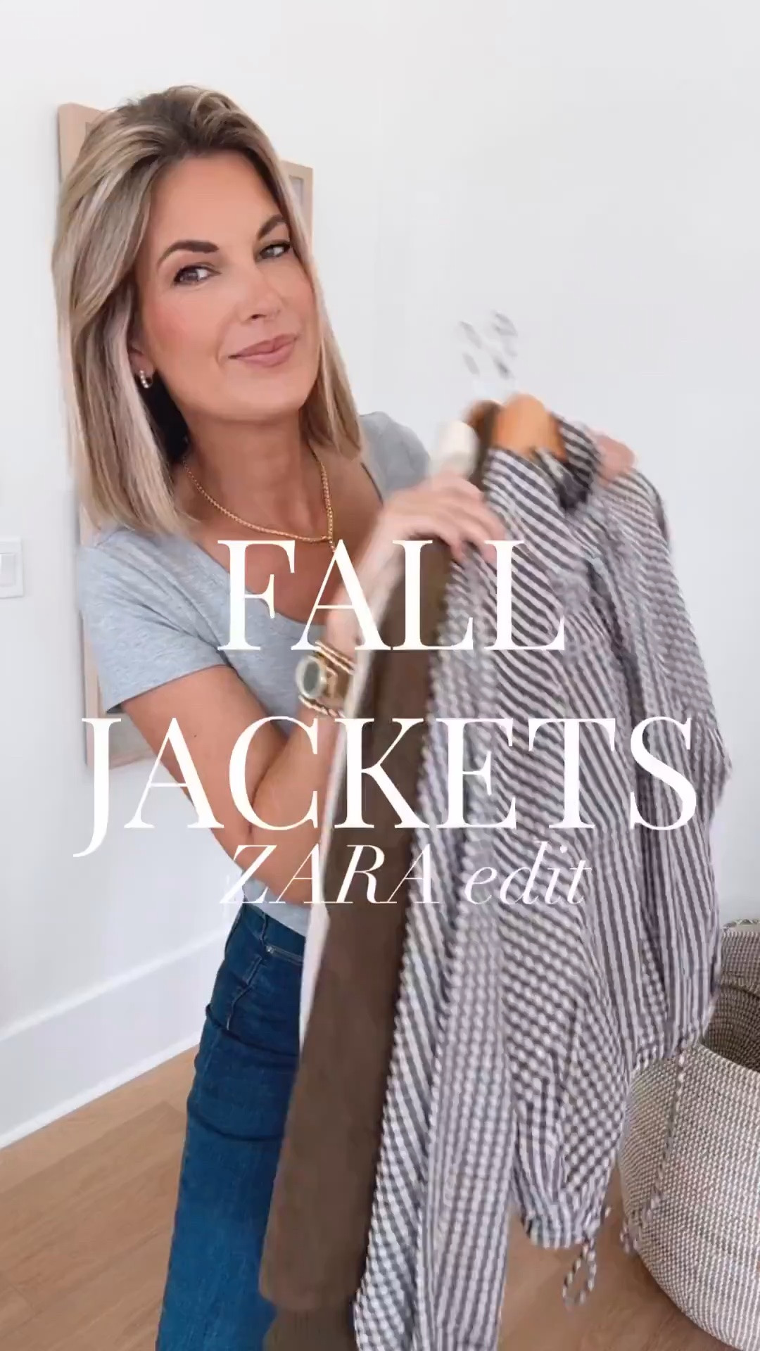 Fall jackets! Zara edit. I am in size small in all 3. I am 5’11” wearing 6 tall in the spanx jeans (use code EXTRA30 starting 9/2 for a discount off the sale price), size 27 in the green jeans (use code PINTERESTING15 for 15% off the green jeans) and 27 tall in the white jeans.

#LTKSaleAlert #LTKOver40 #LTKTall
