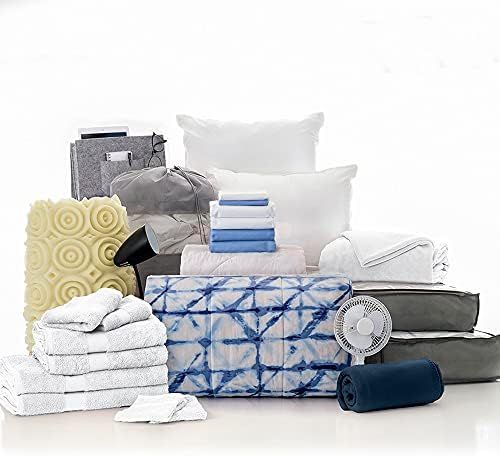 OCM College Dorm Room 27-Piece Varsity Pak | Twin XL | with Topper, Comforter, Sheets, Towels, St... | Amazon (US)