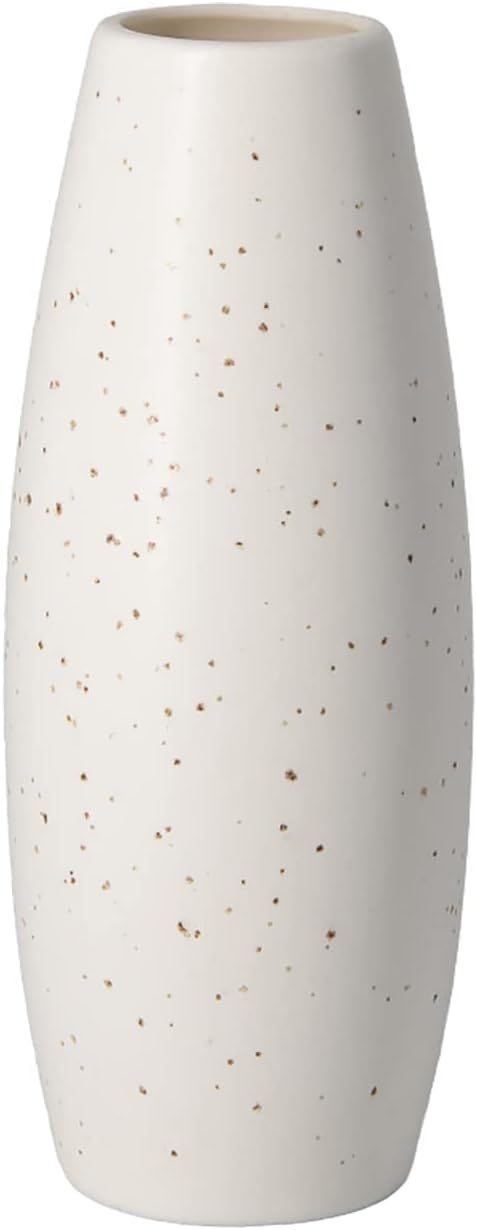 Ceramic White Vase,Small Flower Vase for Minimalist Modern Home Decor Matte Design Fit for Firepl... | Amazon (US)