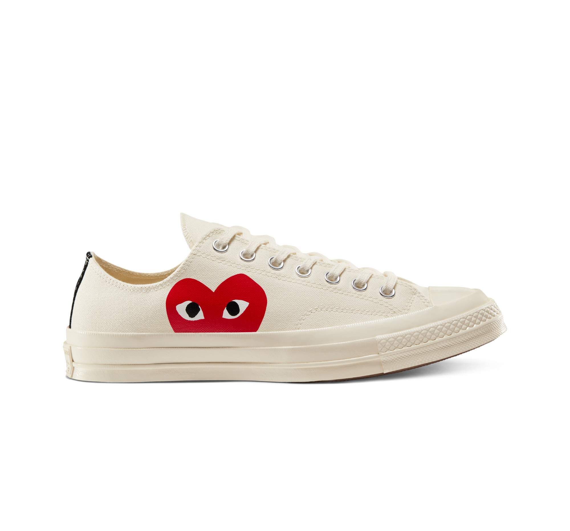 Converse X Play Comme Des GarÃ§ons Chuck 70 Canvas In White, Size 3 (M) / 5 (W) | Converse (US)