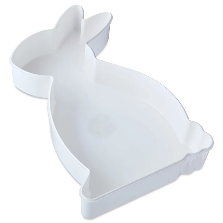 Bunny-Shaped Plastic Container, White, 17", Easter by Way To Celebrate | Walmart (US)
