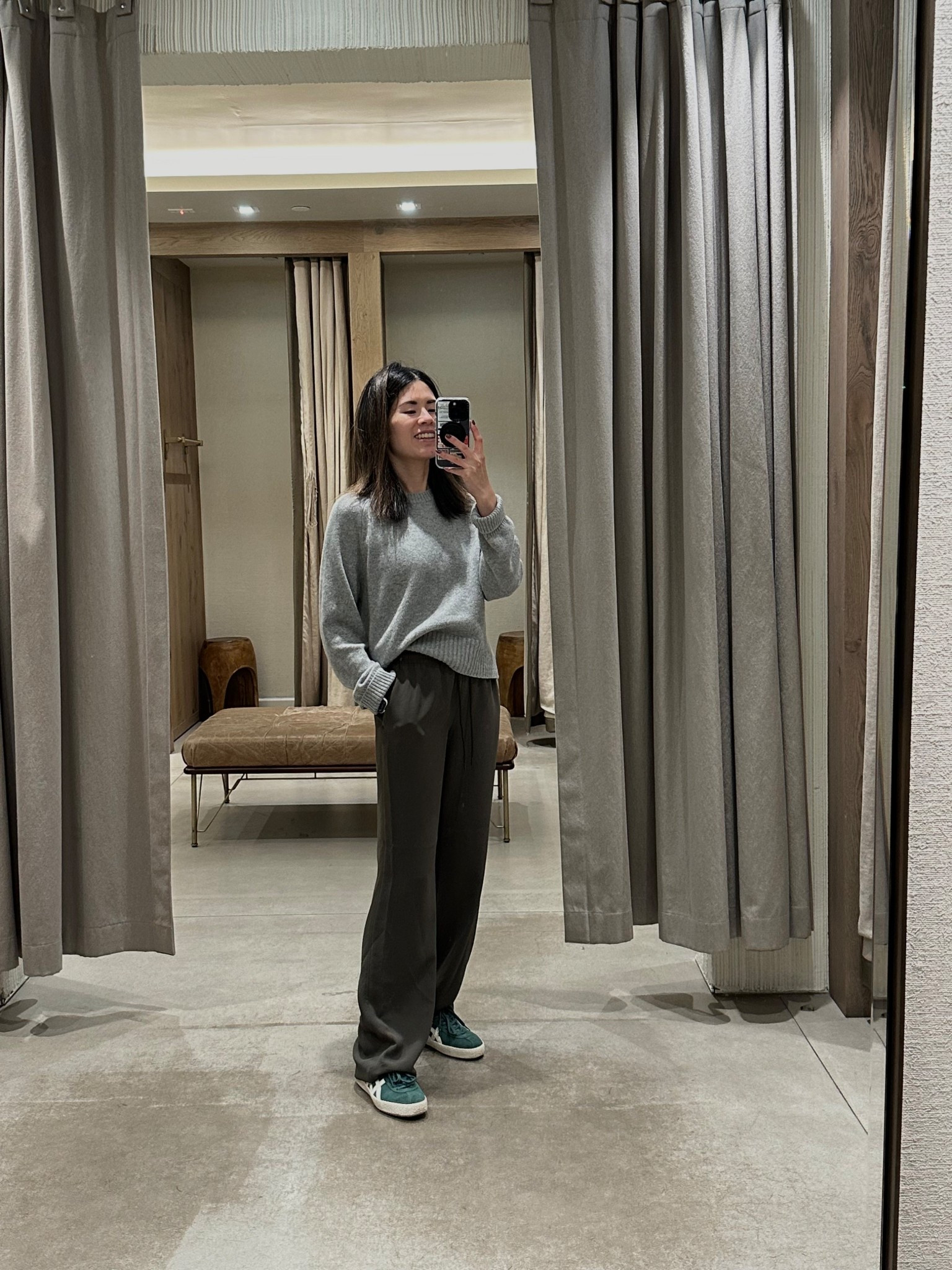 Definitely my most worn sweater in fall and winter - this cashmere boxy crew. Perfect length for petite. I have them in 4 colors now and will continue to purchase. I wear xs and it’s pretty roomy  

#LTKcanada