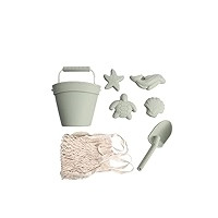 BraveJusticeKidsCo. | Silicone Summer Kids Beach Set | Toddlers and Baby Sandbox Toys (Blush) + Beac | Amazon (US)