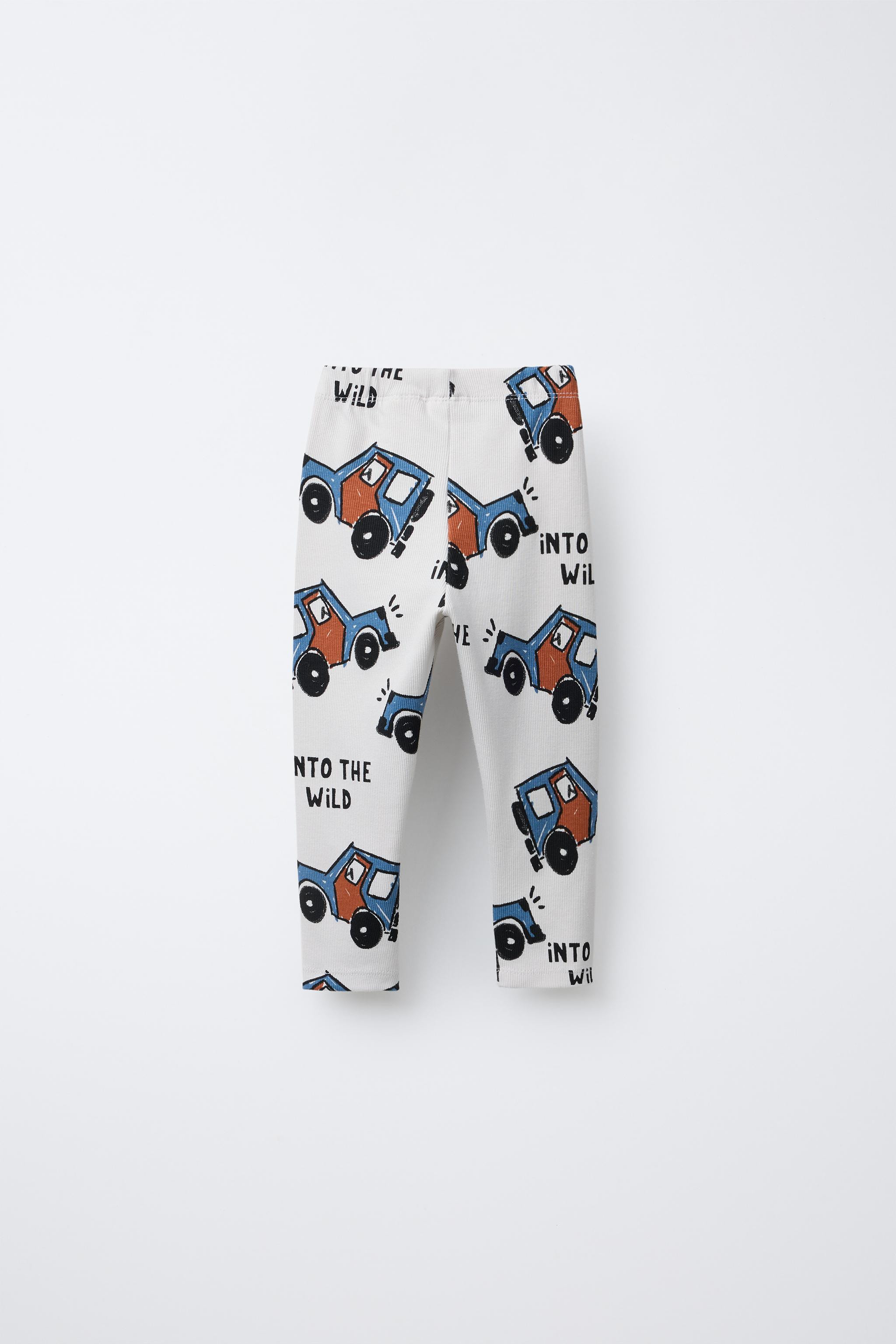 Rib leggings with elastic waistband. | Zara US