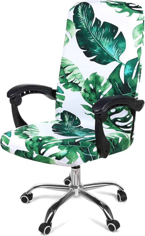 Smiry Stretch Printed Office Computer Chair Covers, Universal Desk Rotating Chair Slipcovers Remo... | Amazon (US)