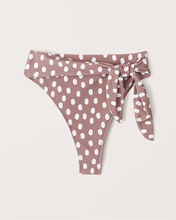 High-Waist Tie Cheeky Bottoms | Abercrombie & Fitch (US)