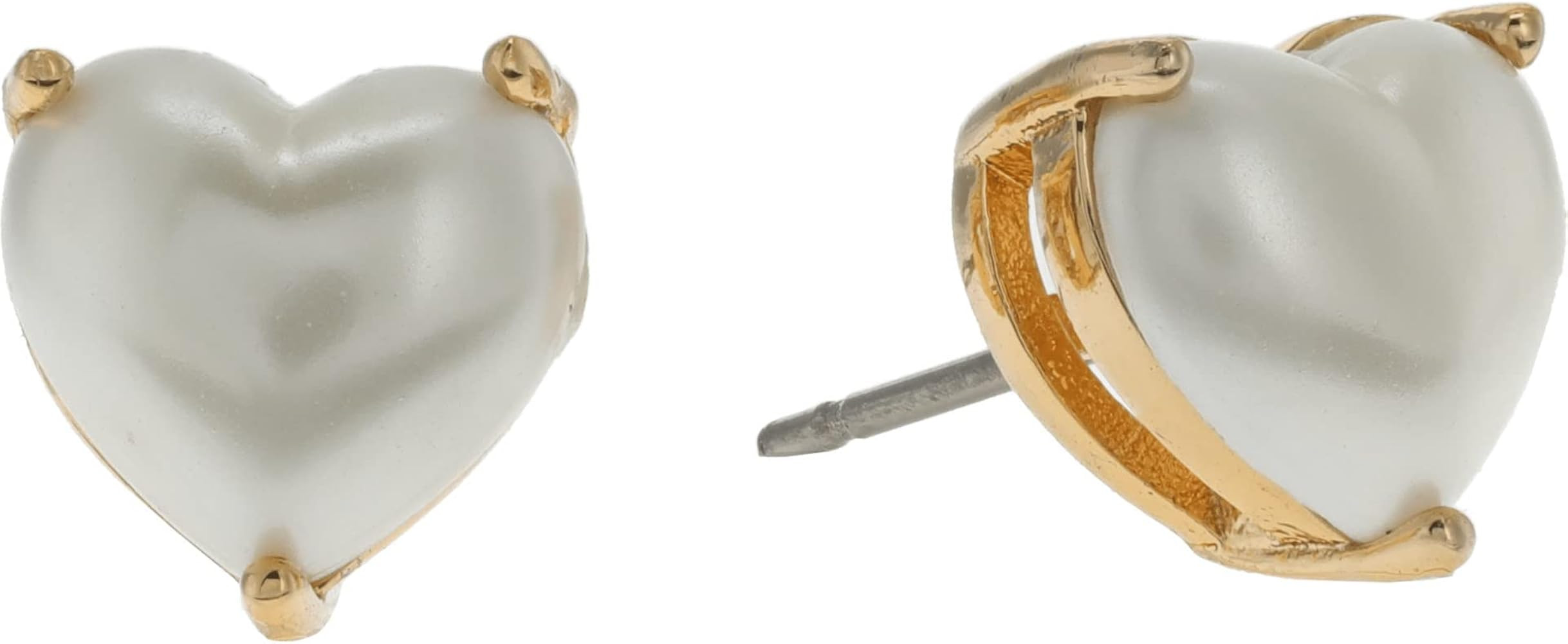 Kate Spade New York My Love Heart Studs Earrings - Earrings for Women - Gold Construction - Heart... | Amazon (US)