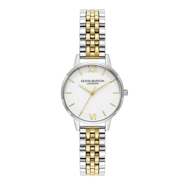 Olivia Burton Ladies Metallic Stainless Steel Bracelet Watch | argos.co.uk