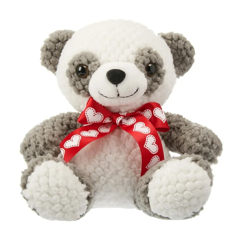 Way To Celebrate Valentine’s Day Cuddly Classic Plush Toy, Cuddly Panda | Walmart (US)