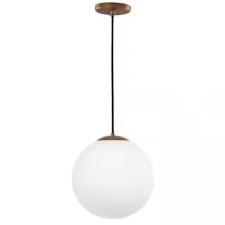 SAFAVIEH Nelda 1-Light Gold Globe Hanging Pendant PND4008A - The Home Depot | The Home Depot