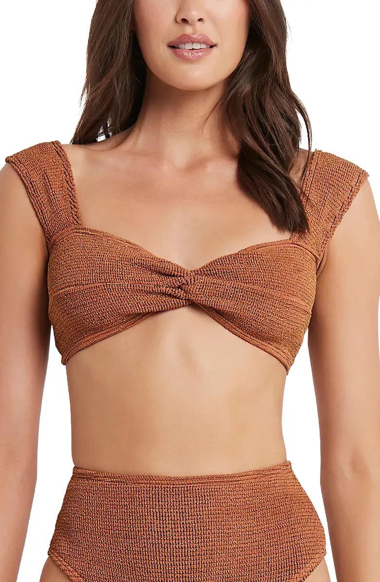 BOUND by Bond-Eye The Sonny Twist Front Crop Bikini Top | Nordstrom | Nordstrom