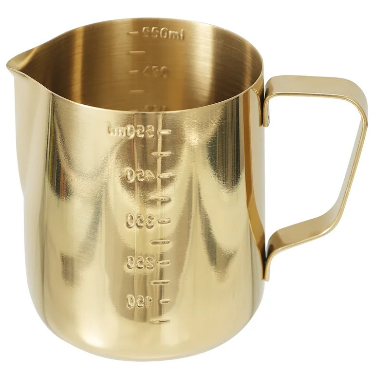 Milk Froth Cup Espresso Steaming Cup Stainless Steel Milk Cup Milk Frothing Pitcher Coffee Cup | Walmart (US)