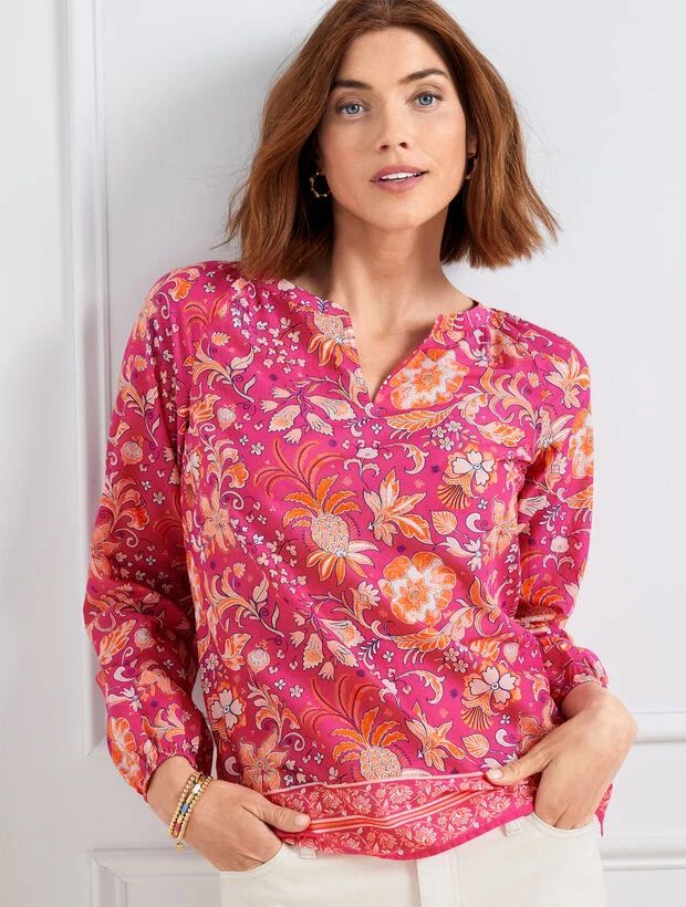 Whimsical Floral Top | Talbots