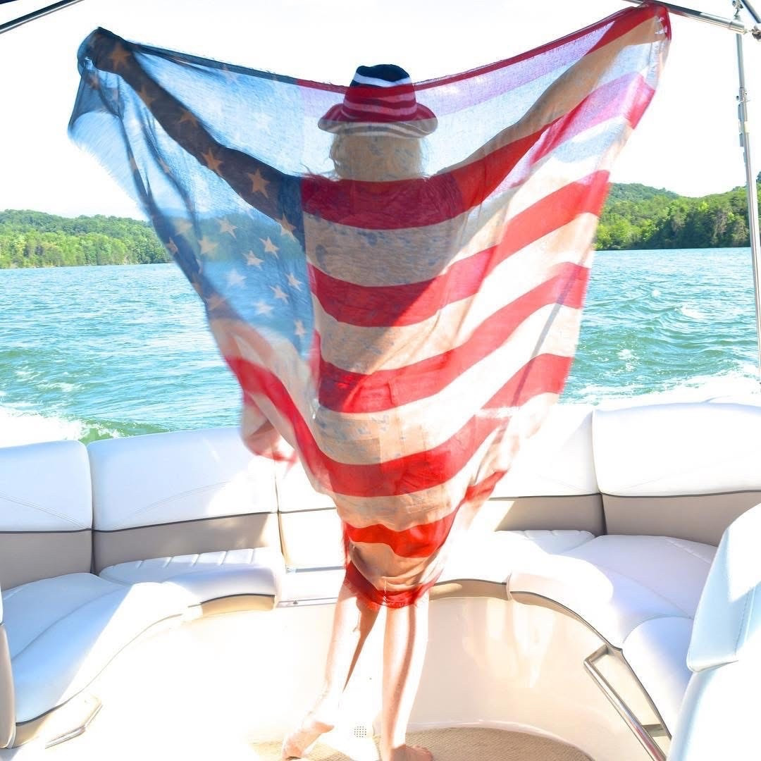 This is a must have large American flag scarf. Under $15 wear it every year for the rest of your life.

#LTKOver40 #LTKootd #LTKgrwm